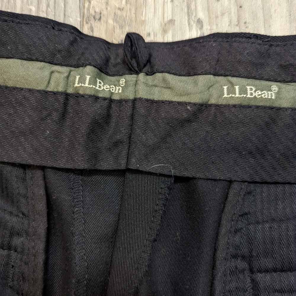L.L. Bean O APF5 men's black dress slacks size 32 - Picture 2 of 8